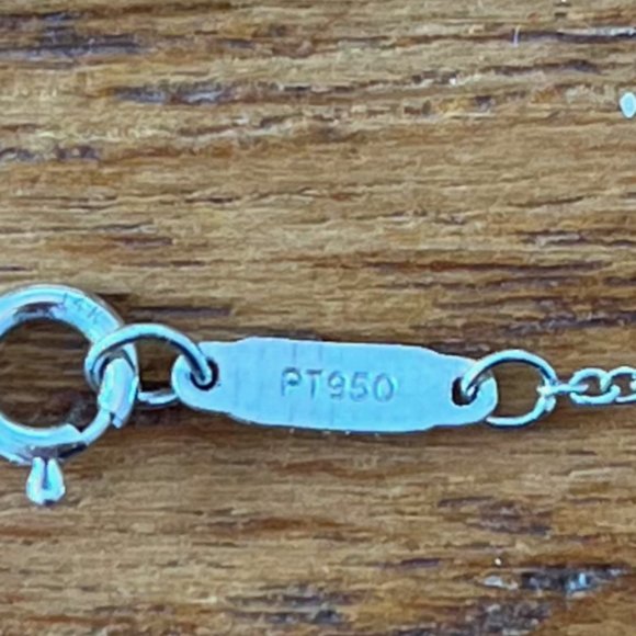 Tiffany&Co. Lady's Platinum and Diamond Bow Pendant (PT950) - Picture 6 of 6